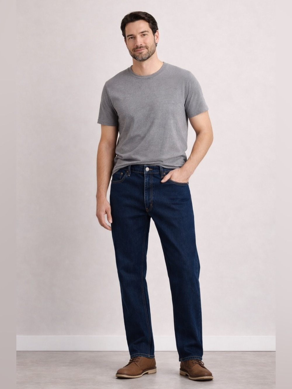 Men’s Levis Classic Dark Wash Straight Leg Jeans Mens WorkWear Fit 38x32
